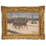 Jerzy Kossak (1886 Kraków - 1955 there), Escort, 1942.