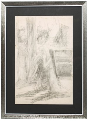 Jan Styka (1858 Lwów - 1925 Rzym), Szkic do „Quo vadis” Henryka Sienkiewicza - „Obydwoje modlili się w domu Cezara.”