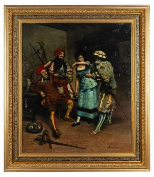 Zygmunt Sokołowski (1859 (?) w Poznańskiem - 1888 Paryż), Landsknechci w wartowni, 1878 r.