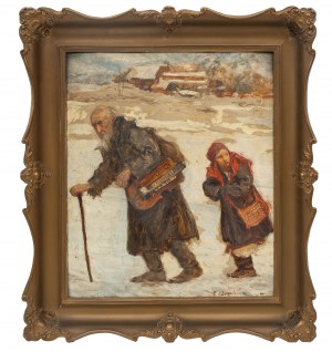 Teodor Axentowicz (1859 Braszów/Rumunia - 1938 Kraków), Lirnik i dziewczynka