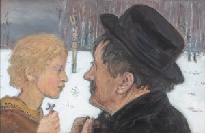 Wlastimil Hofman (1881 Praga - 1970 Szklarska Poręba), Pastorale sielanka, 1964 r.
