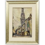 Mela Muter (1876 Warszawa - 1967 Paryż), Na ulicy Rue Carreterie w Awinionie z widokiem na dzwonnicę klasztoru Augustianów