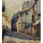Mela Muter (1876 Warszawa - 1967 Paryż), Na ulicy Rue Carreterie w Awinionie z widokiem na dzwonnicę klasztoru Augustianów