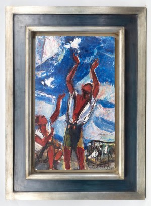 Zygmunt Menkes (1896 Lwów - 1986 Riverdale), Wypuszczanie gołębi