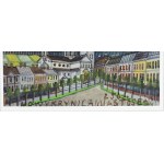 Nikifor Krynicki (1895 Krynica Zdrój - 1968 Folusz), Pohled na město s kostelem