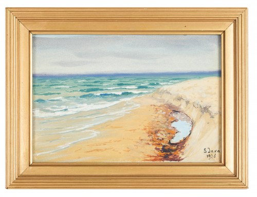 Soter Jaxa-Małachowski (1867 Wolanów - 1952 Kraków), Na plaży, 1926 r.