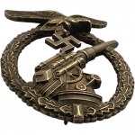 Germany Luftwaffe Flak Artillery Badge Gustav Grehmer
