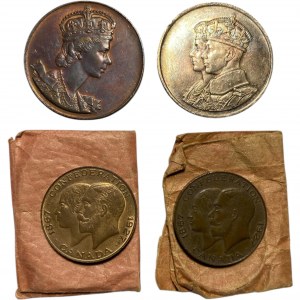 Canada Centennial Token Lot (4 Pieces)