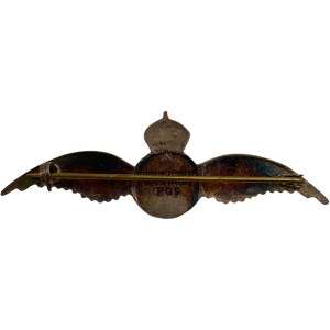 RAF Royal Air Force Sterling Silver Enamel Sweetheart Pin
