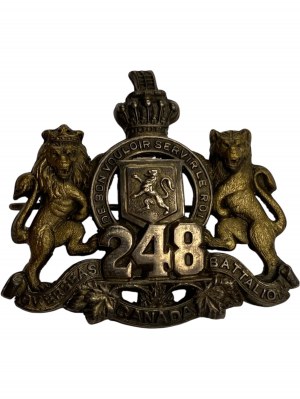 Canada Rare 248th Canadian Infantry Battalion Badge