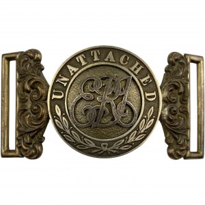 Edwardian Unattached Officers Belt Buckle - Canadian Mounted Rifles