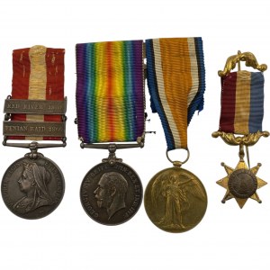 Canada General Service Medal Fenian Raid Red River & WWI Family Group