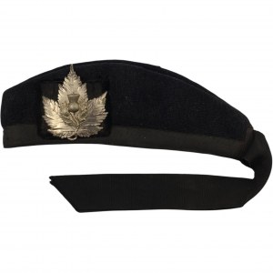 Black Glengarry with badge
