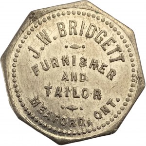 Canada Meaford Ontario 25 Cent J.W. Bridgett Merchant Token 632-A-C