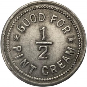 Canada Meaford Ontario 1/2 Pint Cream Rowe's Dairy Merchant Milk Token
