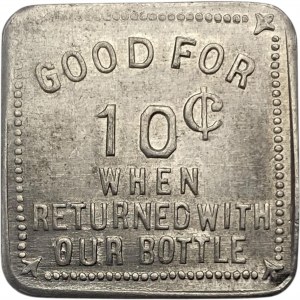 Kanada Meaford Ontario 10 Cent Rowe's Dairy Merchant Milk Token