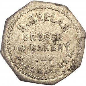 Canada Mildmay Ontario 5 Cent H. Keelan Merchant Token 644-D-E