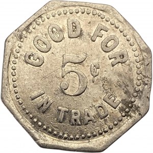 Canada Mildmay Ontario 5 Cent H. Keelan Merchant Token 644-D-E