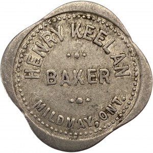 Canada Mildmay Ontario 1 Loaf H. Keelan Merchant Token