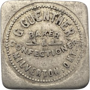 Canada Milverton Ontario 1 Loaf G. Guenther Merchant Token