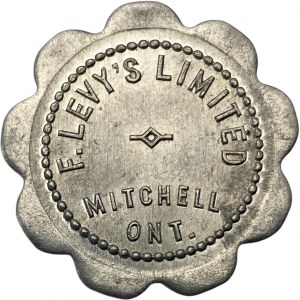 Canada Mitchell Ontario 25 Cent F. Levy's Merchant Token 654-B-C