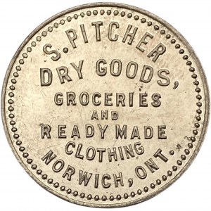 Canada Norwich Ontario 25 Cent S. Pitcher Merchant Token 720-E-C