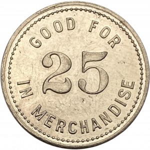 Canada Norwich Ontario 25 Cent S. Pitcher Merchant Token 720-E-C
