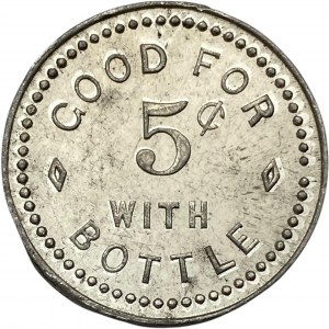 Canada Ottawa Ontario 5 Cent Cadillac Hotel Merchant Token 760-CL-E