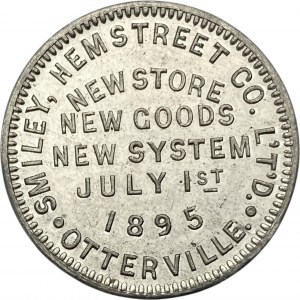 Canada Otterville Ontario Smiley Hemstreet Co Merchant Medallion 764-A-Z