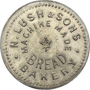Canada Peterboro Ontario 1 Small Loaf N. Lush & Sons Merchant Token