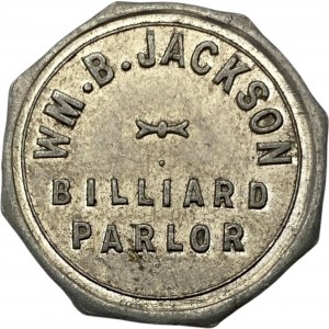 Canada Petrolia Ontario 10 Cent WM. B. Jackson Billiard Parlor Merchant Token 800-G-D