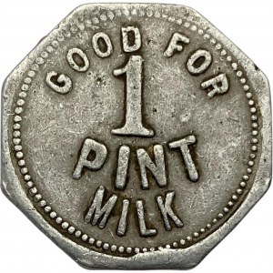 Canada Petrolia Ontario 1 Pint Alderton Merchant Milk Token
