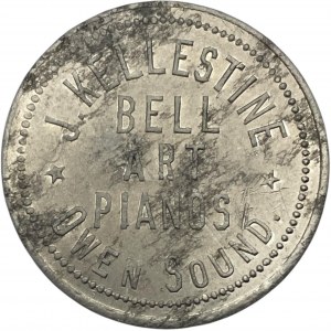 Canada Owen Sound Ontario 50 Cent Kellestine Music Store Merchant Token 768-F-B