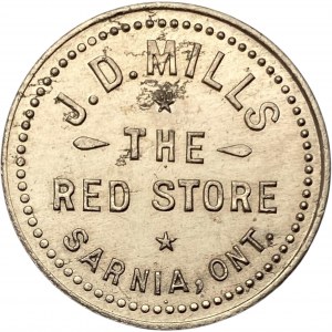 Canada Sarnia Ontario 1 Cent J.D. Mills Merchant Token 904-B-F