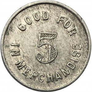 Canada Simcoe Ontario 5 Cent R. Edmonds & Co. Merchant Token 936-B-E