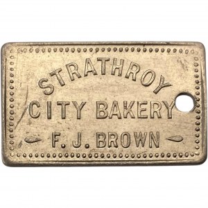 Canada Strathroy Ontario 1 Loaf F.J. Brown Merchant Token