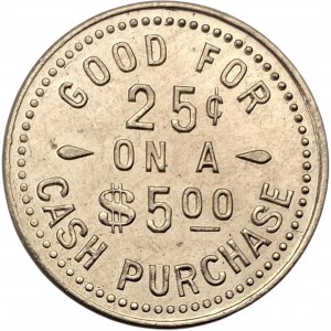 Canada St.Thomas Ontario 25 Cent E.H. Flach Merchant Token 992-B-B