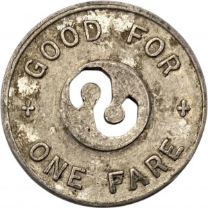 Canada St. Thomas Ontario Municipal Railway One Fare Token
