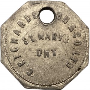 Canada St. Mary's Ontario C. Richardson & Co. Ltd. #44 Token 988-F-A