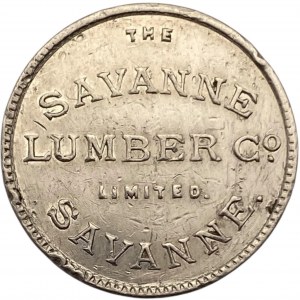 Canada Savanne Ontario 5 Cent Savanne Lumber Co. Merchant Token 912-A-E
