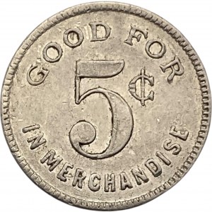 Canada Savanne Ontario 5 Cent Savanne Lumber Co. Merchant Token 912-A-E