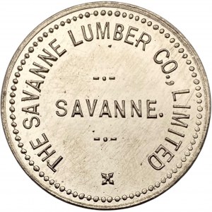 Canada Savanne Ontario 25 Cent Savanne Lumber Co. Merchant Token 912-A-C