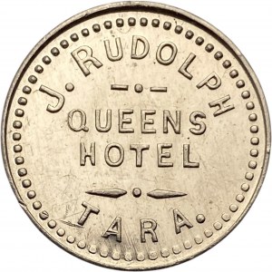 Canada Tara Ontario 15 Cent J. Rudolph Queens Hotel Merchant Token