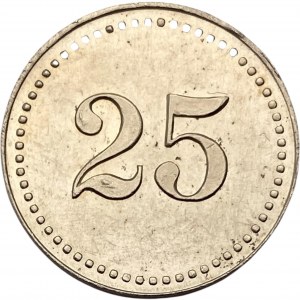 Canada Tara Ontario 25 Cent J. Rudolph Queens Hotel Merchant Token