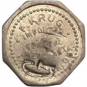 Canada Tavistock Ontario 1 Cent F. Krug GW Counterstamp Merchant Token 1012-C-F