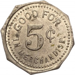 Canada Tavistock Ontario 5 Cent F. Krug Merchant Token 1012-A-E