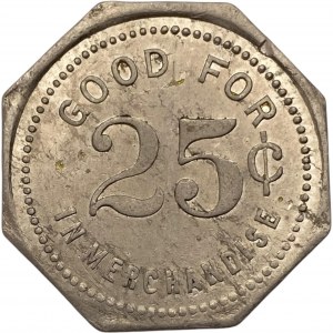 Canada Tavistock Ontario 25 Cent F. Krug Merchant Token 1012-A-C