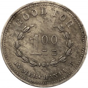 Canada Tilbury Ontario 1 Dollar W.C. Crawford Merchant Token 1032-A-Ax