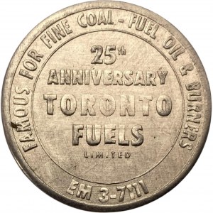 Canada Toronto Ontario 25th Anniversary Toronto Fuels Medallion 1048-AO-C