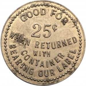 Canada Toronto Ontario 25 Cent Concord Wine Co. Merchant Token 1048-BP-C